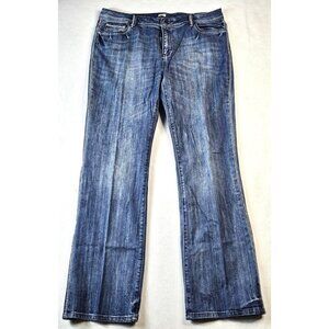 Reba Womens Stretch Denim Jeans Size 14 Bootcut Medium Wash Western Wear